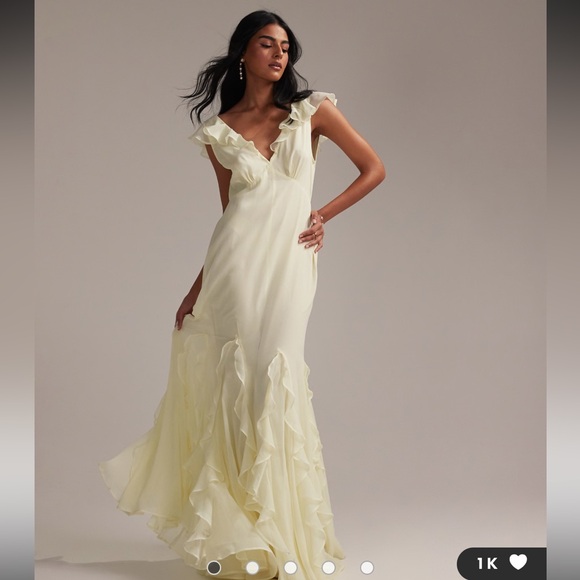 ASOS Dresses & Skirts - ASOS Design butter yellow maxi dress